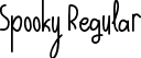 Spooky Regular font - Spooky.ttf