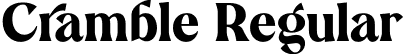 Cramble Regular font - Cramble-Demo.otf