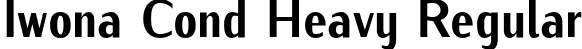 Iwona Cond Heavy Regular font - IwonaCondHeavy-Regular.otf