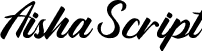 Aisha Script font - Aisha-Script.otf