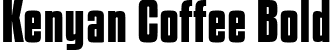 Kenyan Coffee Bold font - kenyan coffee bd.ttf