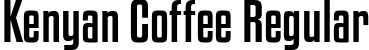 Kenyan Coffee Regular font - kenyan coffee rg.ttf