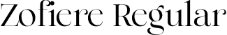 Zofiere Regular font - Zofiere.otf