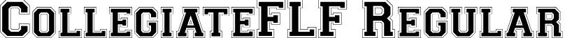 CollegiateFLF Regular font - CollegiateFLF.ttf