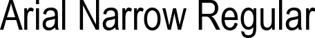 Arial Narrow Regular font - Arialn.ttf