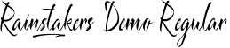 Rainstakers Demo Regular font - RainstakersDemoRegular.ttf