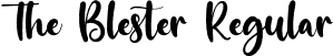 The Blester Regular font - TheBlester-ax70g.otf