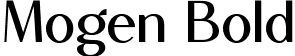 Mogen Bold font - Mogen-Bold.ttf