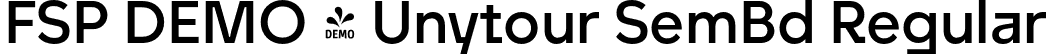 FSP DEMO - Unytour SemBd Regular font - Fontspring-DEMO-unytour-semibold.otf