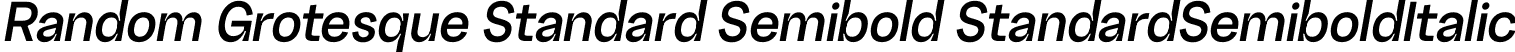 Random Grotesque Standard Semibold StandardSemiboldItalic font - RG-StandardSemiboldItalic.ttf