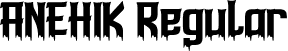 ANEHIK Regular font - ANEHIKpersonaluse.otf