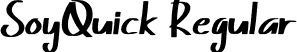 SoyQuick Regular font - SoyQuick.ttf