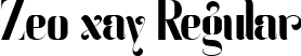 Zeo xay Regular font - Zeo xay.ttf