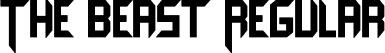 The Beast Regular font - TheBeast.otf