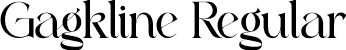 Gagkline Regular font - Gagkline.otf