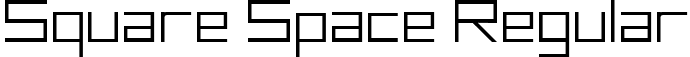 Square Space Regular font - Square Space.ttf