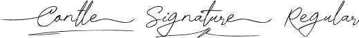 Contle Signature Regular font - ContleSignature-3zmOG.ttf