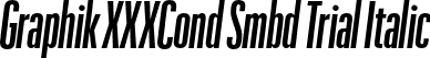 Graphik XXXCond Smbd Trial Italic font - GraphikXXXCondensed-SemiboldItalic-Trial.otf