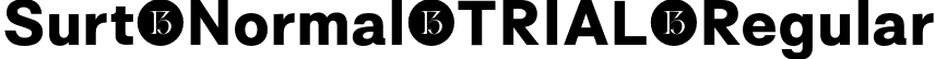 Surt-Normal-TRIAL Regular font - Surt-Normal-Extrabold-TRIAL.otf