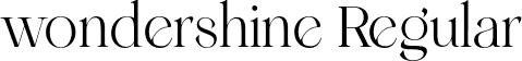 wondershine Regular font - Wondershine.otf