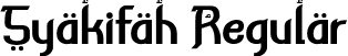 Syakifah Regular font - Syakifah_Personal_Use.otf