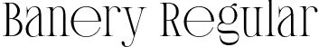 Banery Regular font - BaneryRegular-7B7Ew.otf