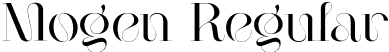 Mogen Regular font - Mogen Demo Version.otf