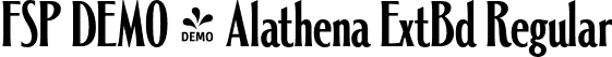 FSP DEMO - Alathena ExtBd Regular font - Fontspring-DEMO-alathena-extrabold.otf