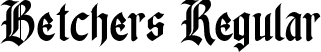 Betchers Regular font - Betchers.otf