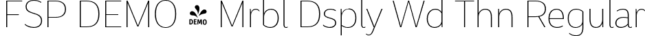 FSP DEMO - Mrbl Dsply Wd Thn Regular font - Fontspring-DEMO-marbledisplay-widethin.otf