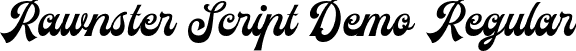 Rawnster Script Demo Regular font - Rawnsterscriptdemo-BWrzw.otf