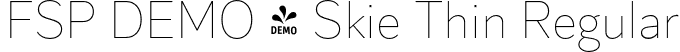 FSP DEMO - Skie Thin Regular font - Fontspring-DEMO-skie-thin.otf