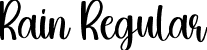 Rain Regular font - Rain.ttf