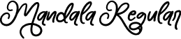 Mandala Regular font - Mandala.otf