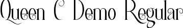 Queen C Demo Regular font - QueenCDemoRegular.ttf