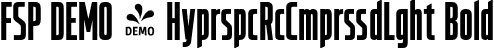 FSP DEMO - HyprspcRcCmprssdLght Bold font - Fontspring-DEMO-hyperspacerace-compressedheavy.otf