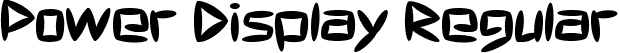 Power Display Regular font - PowerDisplay-Regular.ttf