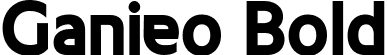 Ganieo Bold font - Ganieo Bold.ttf