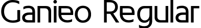 Ganieo Regular font - Ganieo Regular.ttf