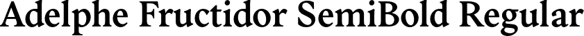 Adelphe Fructidor SemiBold Regular font - Adelphe-FructidorSemiBold.otf