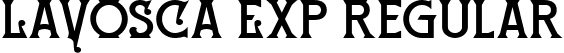 LAVOSCA Exp Regular font - lavosca-expanded.ttf