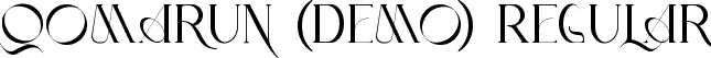 Qomarun (Demo) Regular font - Qomarun (Demo) Regular.ttf