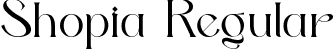 Shopia Regular font - shopia.ttf