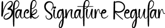 Black Signature Regular font - BlackSignature.otf