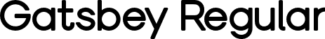 Gatsbey Regular font - Gatsbey.otf