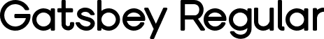 Gatsbey Regular font - Gatsbey.ttf