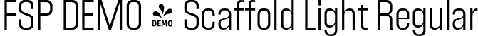 FSP DEMO - Scaffold Light Regular font - Fontspring-DEMO-scaffold-light.otf