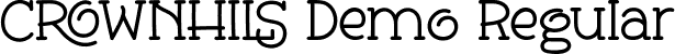 Crownhils Demo Regular font - CrownhilsDemoRegular.ttf