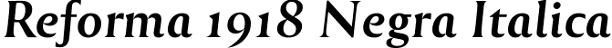 Reforma 1918 Negra Italica font - Reforma1918-NegraItalica.ttf