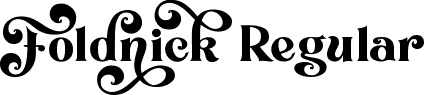 Foldnick Regular font - Foldnick.ttf